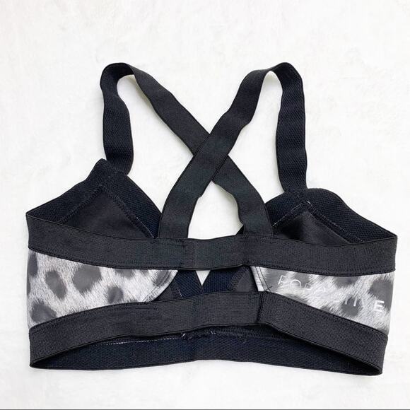 POP ACTIVE by Poprageous Jasmine Leopard Bralette Sports Bra size Small - Picture 4 of 9